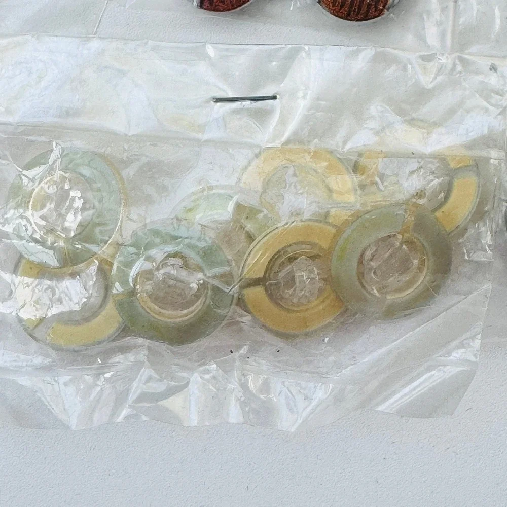 Vintage Mixed Sewing Button Lot Assorted Color Shapes Lucite Metal Resin 10 Bags